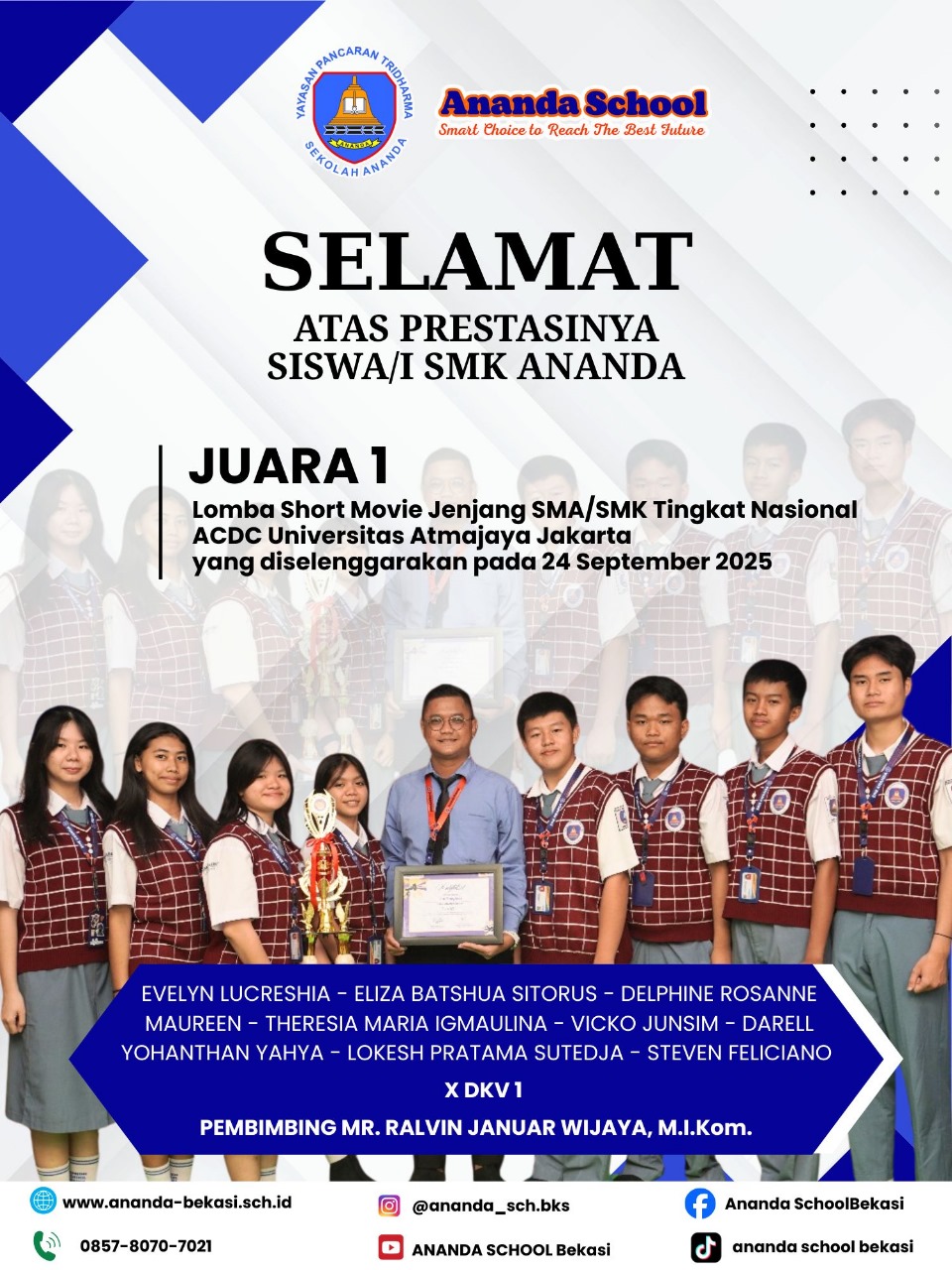 Juara 1 dalam Short Movie Competition